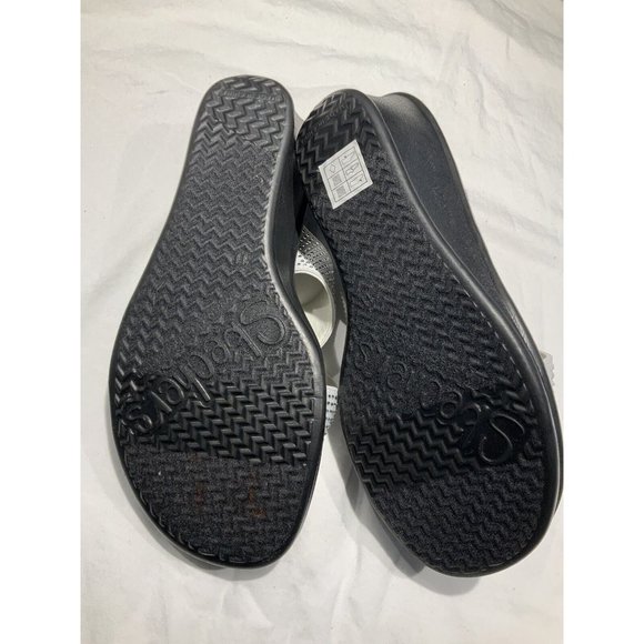 Skechers Women’s Rumblers - Metal Mama Wedge Slip On White Size 11 - Picture 4 of 5